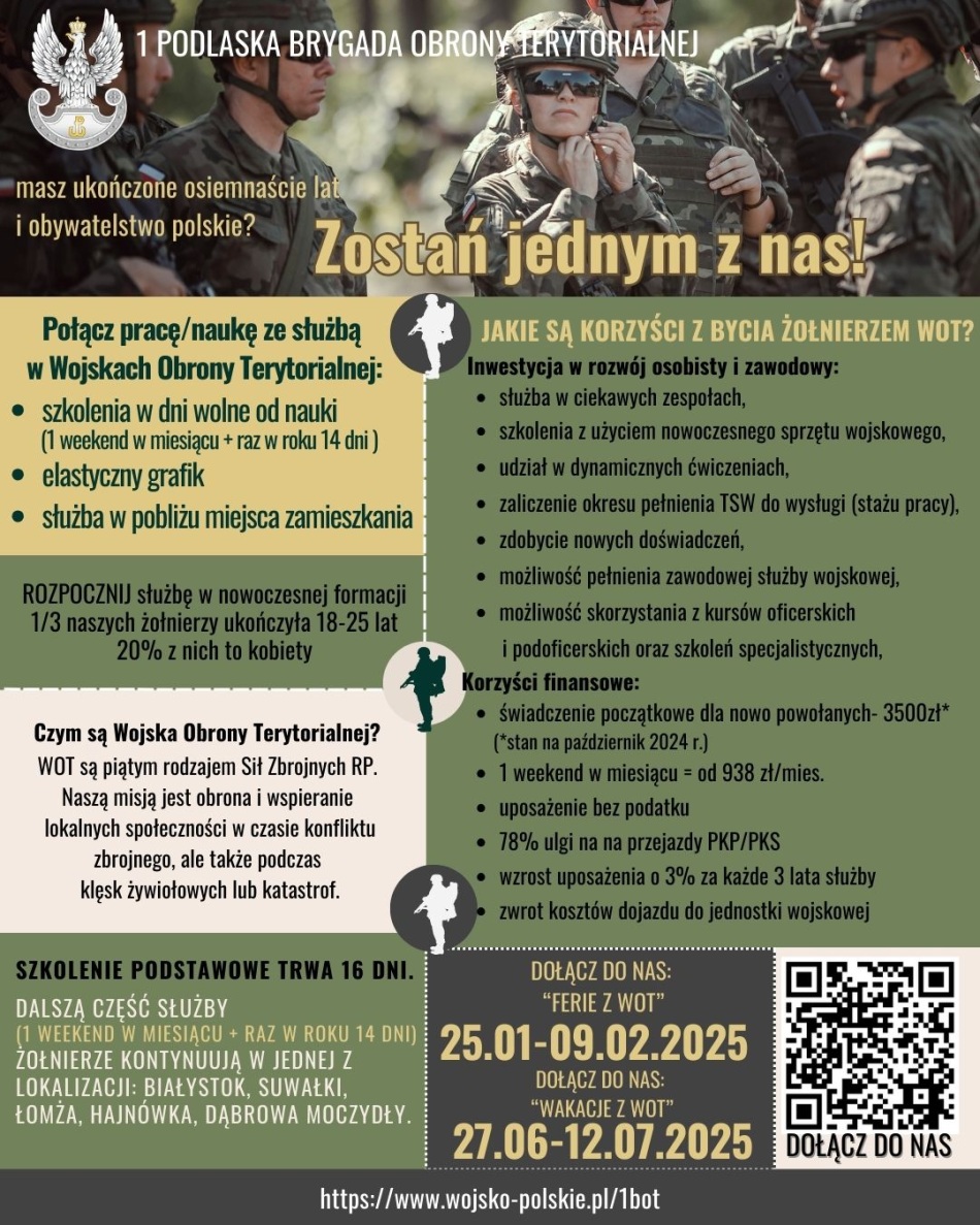 List od dowódcy 1 PODLASKIEJ BRYGADY OBRONY TERYTORIALNEJ