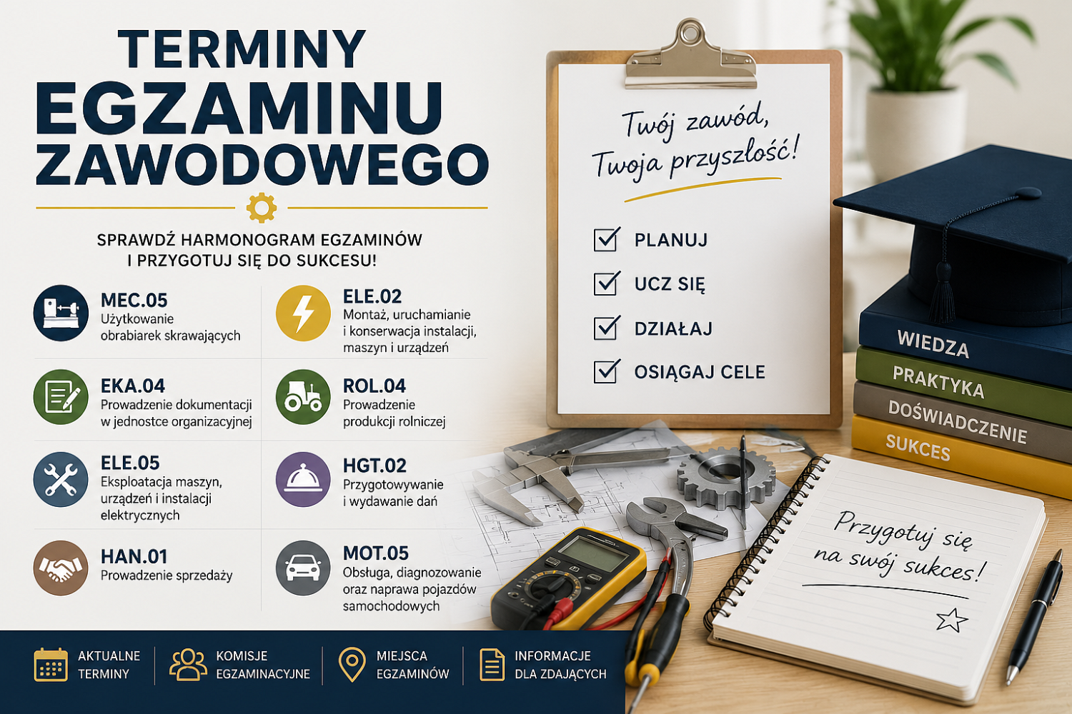 Terminy egzaminu zawodowego w sesji czerwiec 2026r.